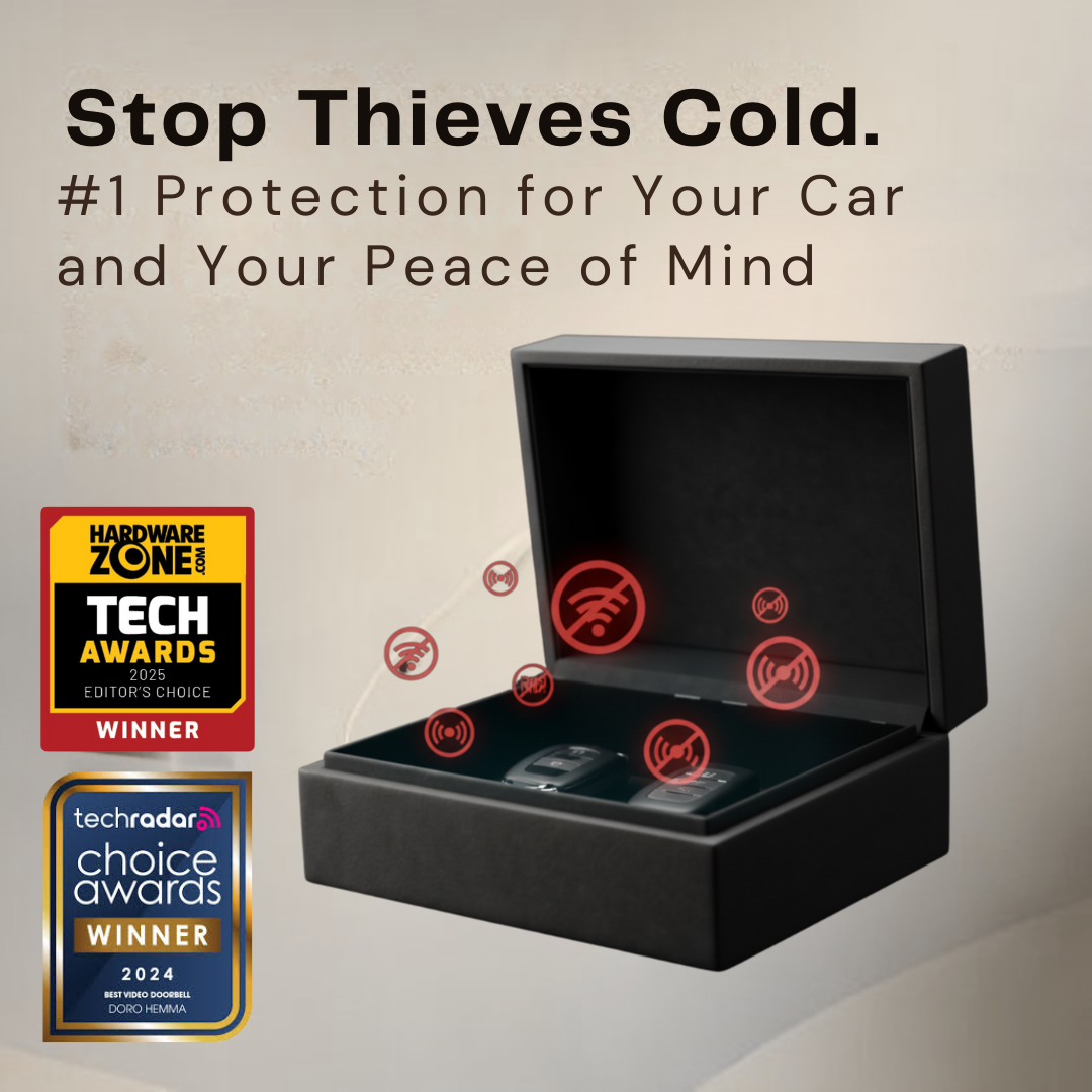 Signal Blox - Black Saffiano RFID Protective Box